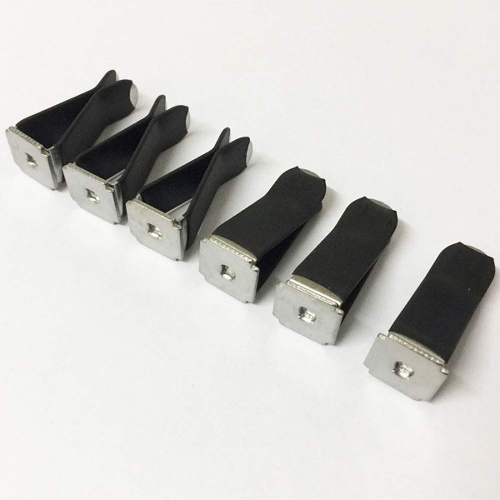 10 Pack Black Square Head Car Air Vent Clips - Universal Auto Air Conditioner Vent Holder for Phones, GPS & Accessories - Perfect for Car Organization & Hands-Free Driving