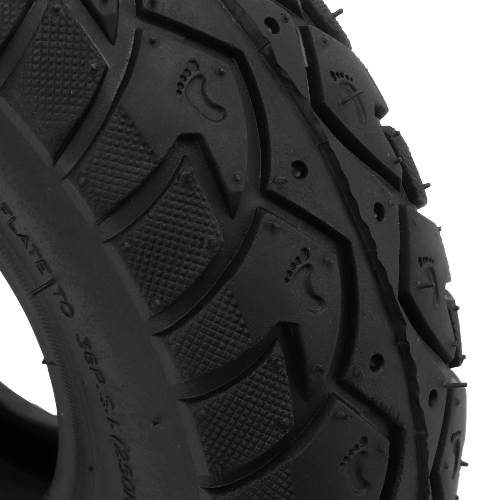 10 Inch 4.10 3.50-4 Tire and Inner Tube Set with Bent Valve - Replacement Pneumatic Tires for Electric Scooters, Bikes & Mobility Scooters - Durable Rubber Tires for Outdoor & Commuting Use