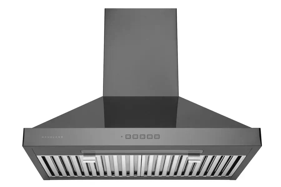 Hauslane Chef 30 Inch Convertible Black Stainless Steel Wall Mount Range Hood - WM 590BSS 30 - Powerful Kitchen Ventilation for Smoke & Odor Removal - Perfect for Home Cooking & Grilling
