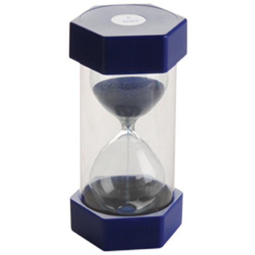 Constructive Playthings 6.25 Inch Tall 5-Minute Sand Timer - Perfect for Classroom Activities, Board Games & Time Management