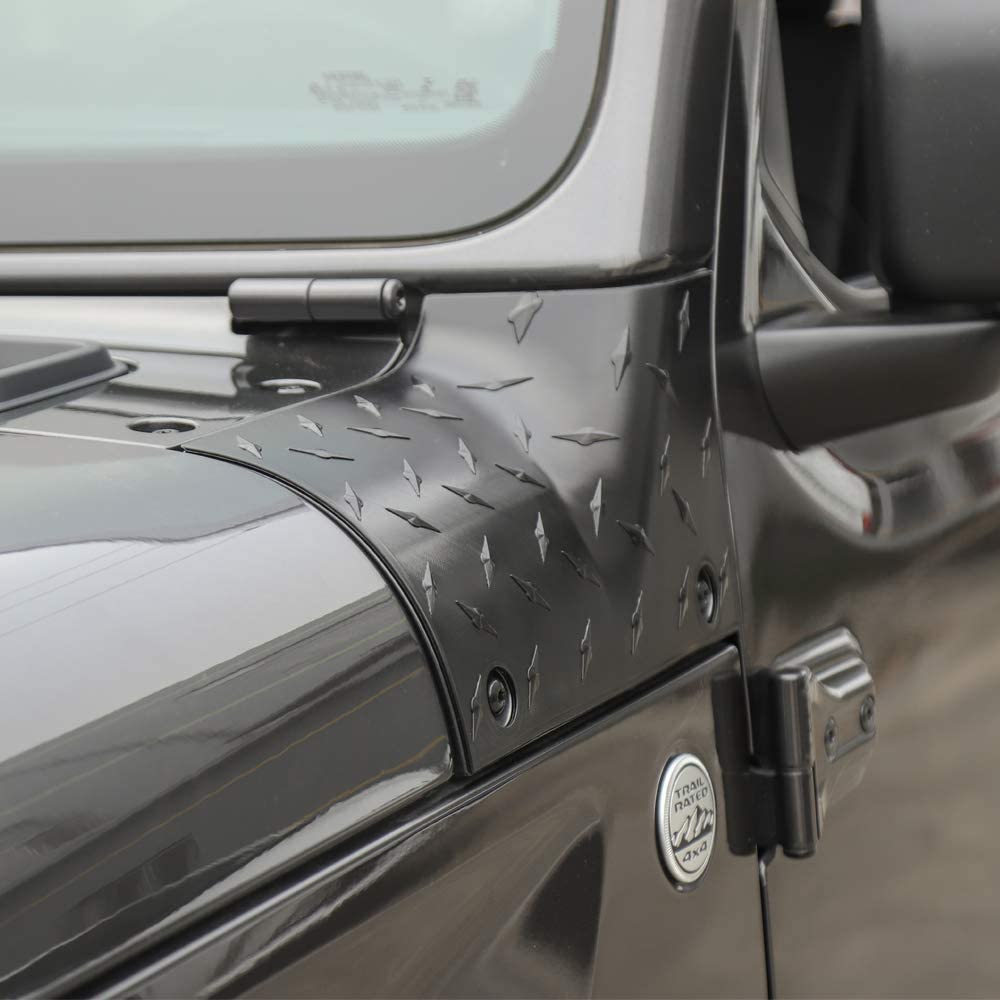 Jeep Wrangler JL Pillar Body Armor & Cowl Guard - Heavy Duty Off-Road Protection for Jeep Wrangler JL 2018-2023 Models | Perfect for Rock Crawling & Trail Adventures