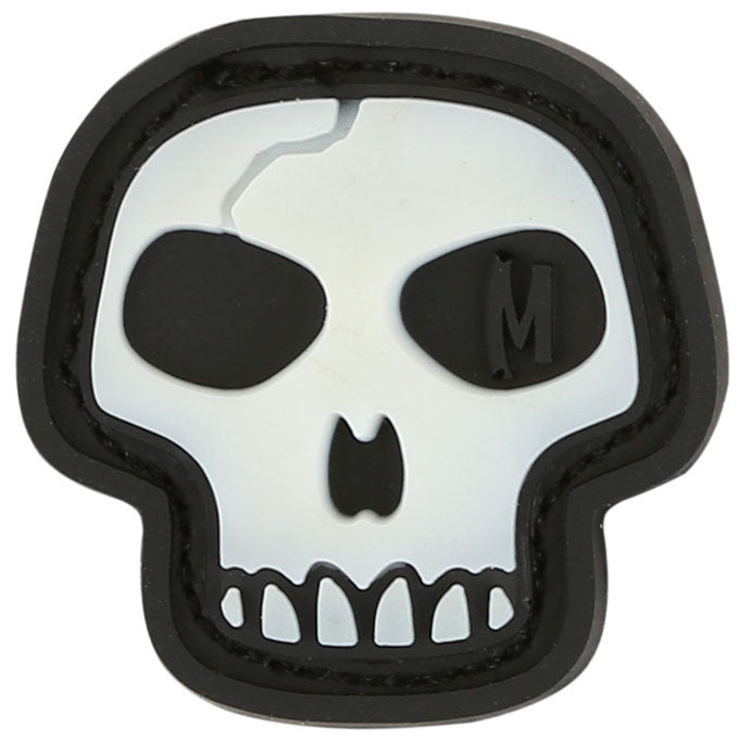 Mini Skull Morale Patch - Tactical Embroidered Badge for Military, Police, Outdoor Gear & Backpacks - Perfect for Cosplay, Airsoft, and DIY Customization