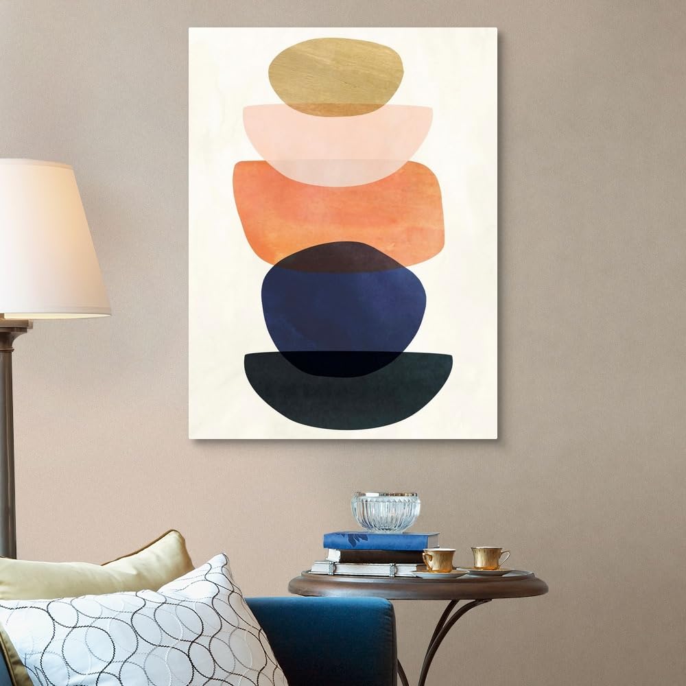 Victoria Borges Abstract Canvas Wall Art Print - Modern Contemporary Home Decor, 30