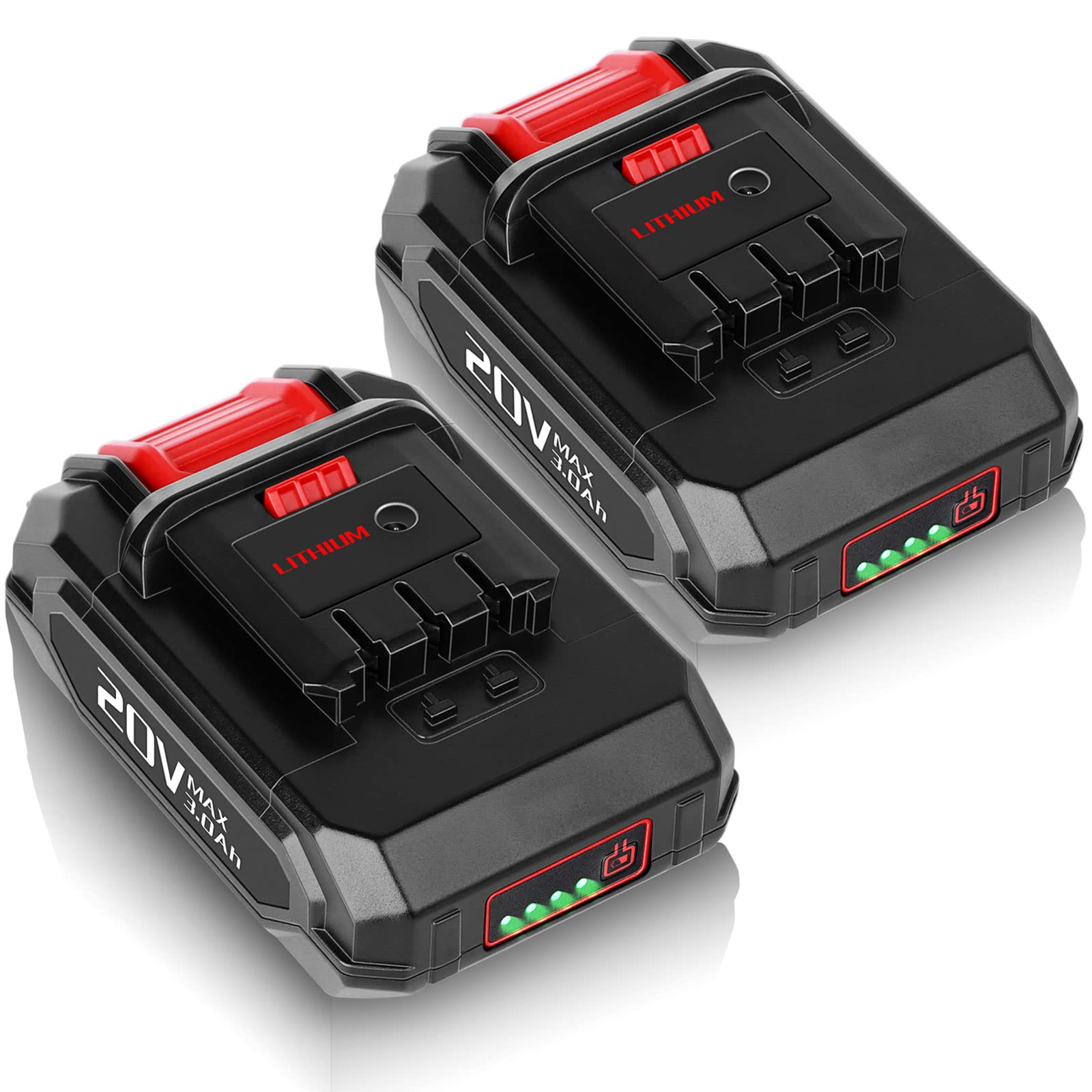 Upgraded 2 Pack 3000mAh Replacement Battery for KIMO 20V Lithium Battery - Compatible with KIMO 20V Cordless Blower, Wrench, Nailer, Drill - Perfect for DIY Projects, Home Repairs, and Professional Construction Work