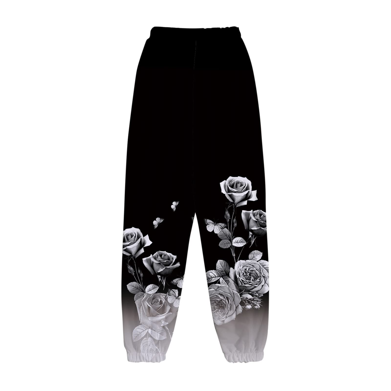 Trendy Y2K Graphic Print Sweatpants for Women - Soft Loose Fit Wide Leg Joggers with Drawstring Waist & Pockets - Perfect for Gym, Sports, Lounge & Streetwear Fashion