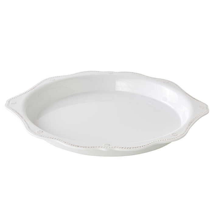 Berry & Thread Melamine Round Platter - Durable 12-Inch Serving Tray for Parties, Picnics, and Outdoor Dining - Dishwasher Safe Decorative Platter for Entertaining
