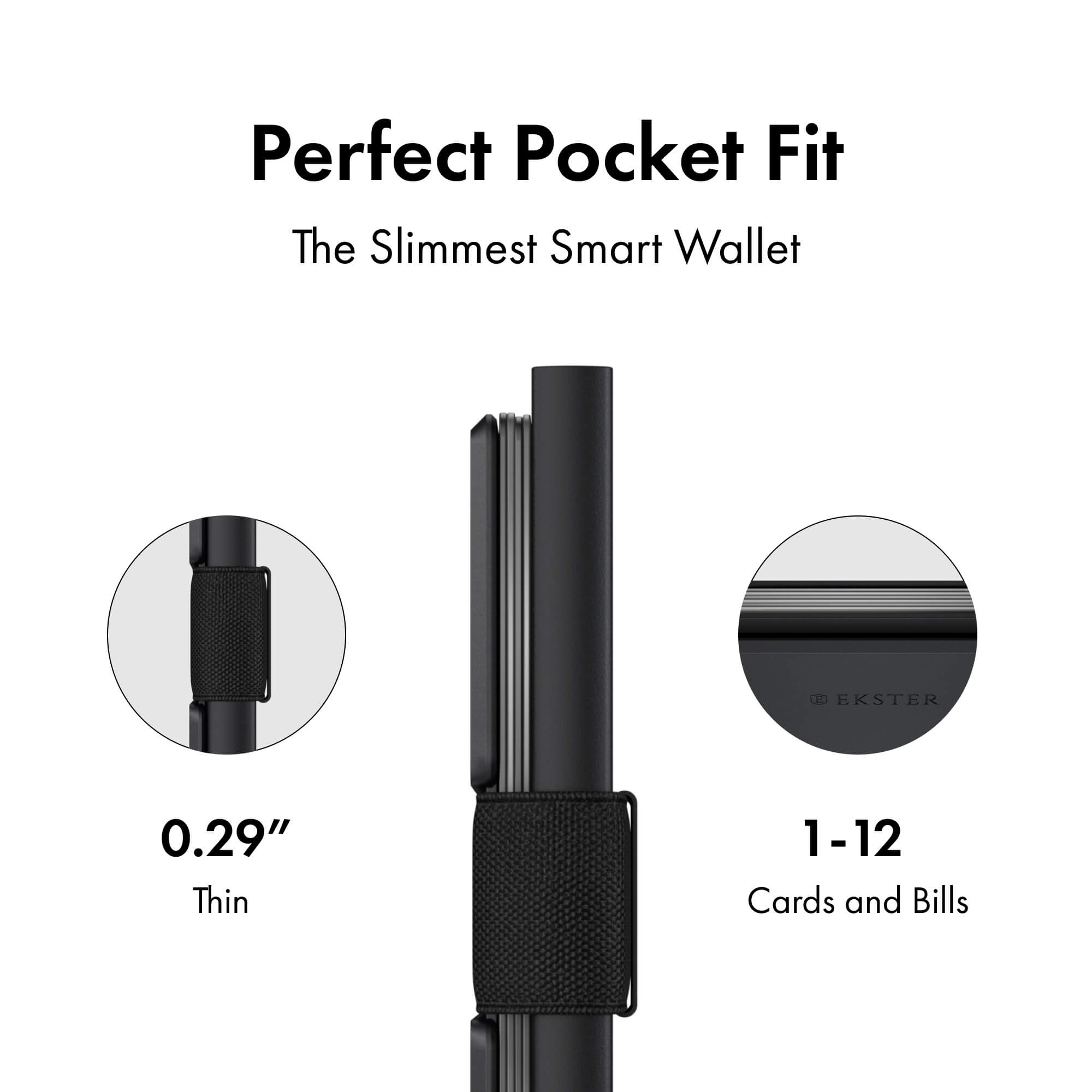Ekster RFID Blocking Slim Wallet - Premium Leather Card Holder for Men & Women - Perfect for Travel, Business & Everyday Use