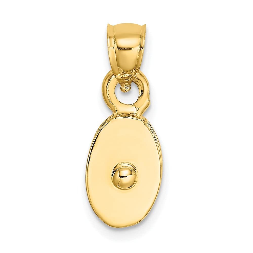 14K Yellow Gold Polished 3D Movable Pulley Charm Pendant Necklace - Elegant Fine Jewelry for Women | Perfect for Everyday Wear, Gifts & Special Occasions
