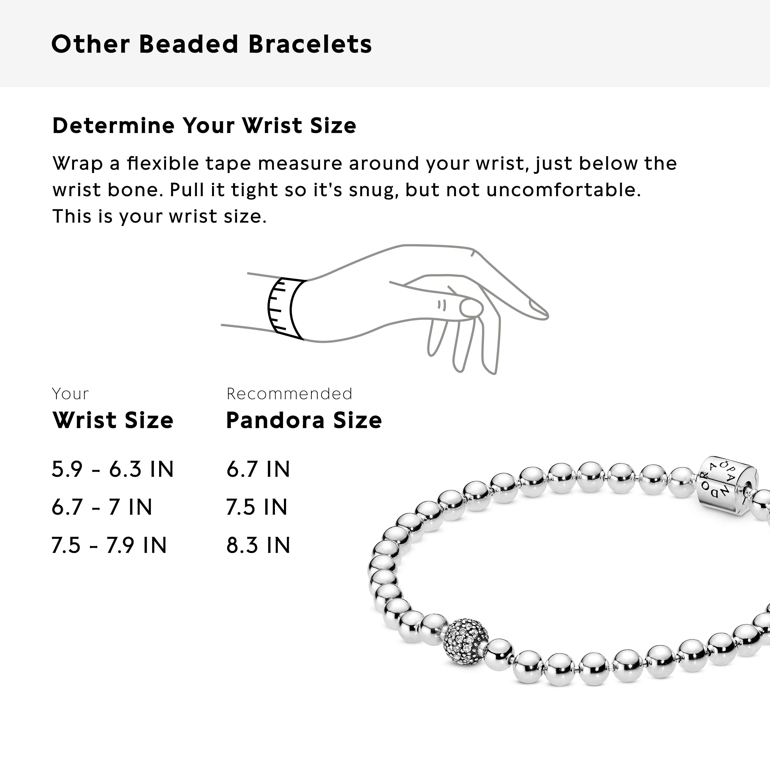 PANDORA Beads & Pave Clear Cubic Zirconia Charms - Elegant Jewelry for Bracelets & Necklaces | Perfect for Gifts, Parties & Everyday Wear