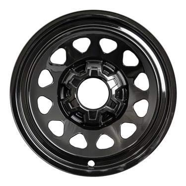 OxGord 17 Inch Wheel Skins for 2019-2022 Chevy Silverado 1500 - Set of 4 Gloss Black ABS Wheel Covers - Durable Tire Replacement Caps - Perfect for Off-Roading & Daily Commute