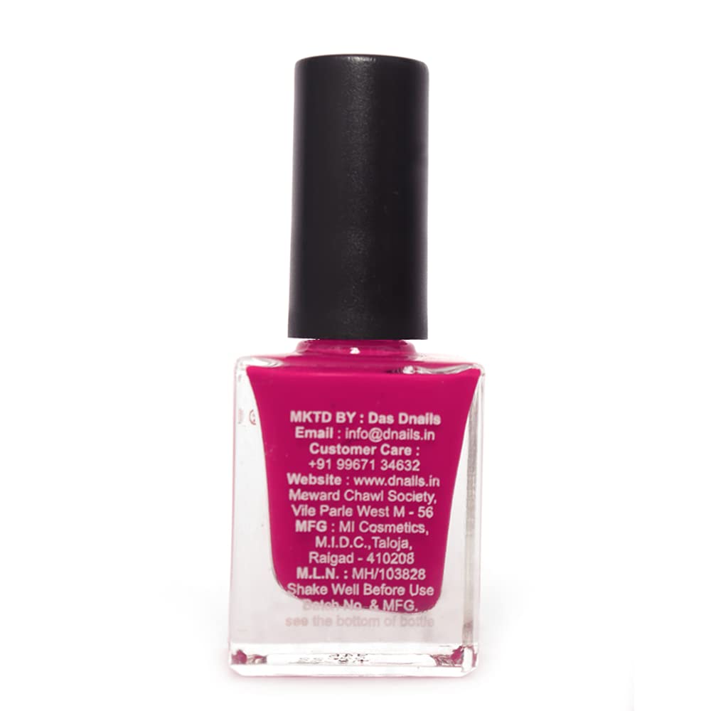 Dnails Nail Polish in Red | Long Lasting Chip Resistant Formula | High Shine Vegan Nail Paint for Women | Smooth Easy Application | Non-Toxic & Cruelty Free | Perfect for Parties, Weddings & Everyday Wear