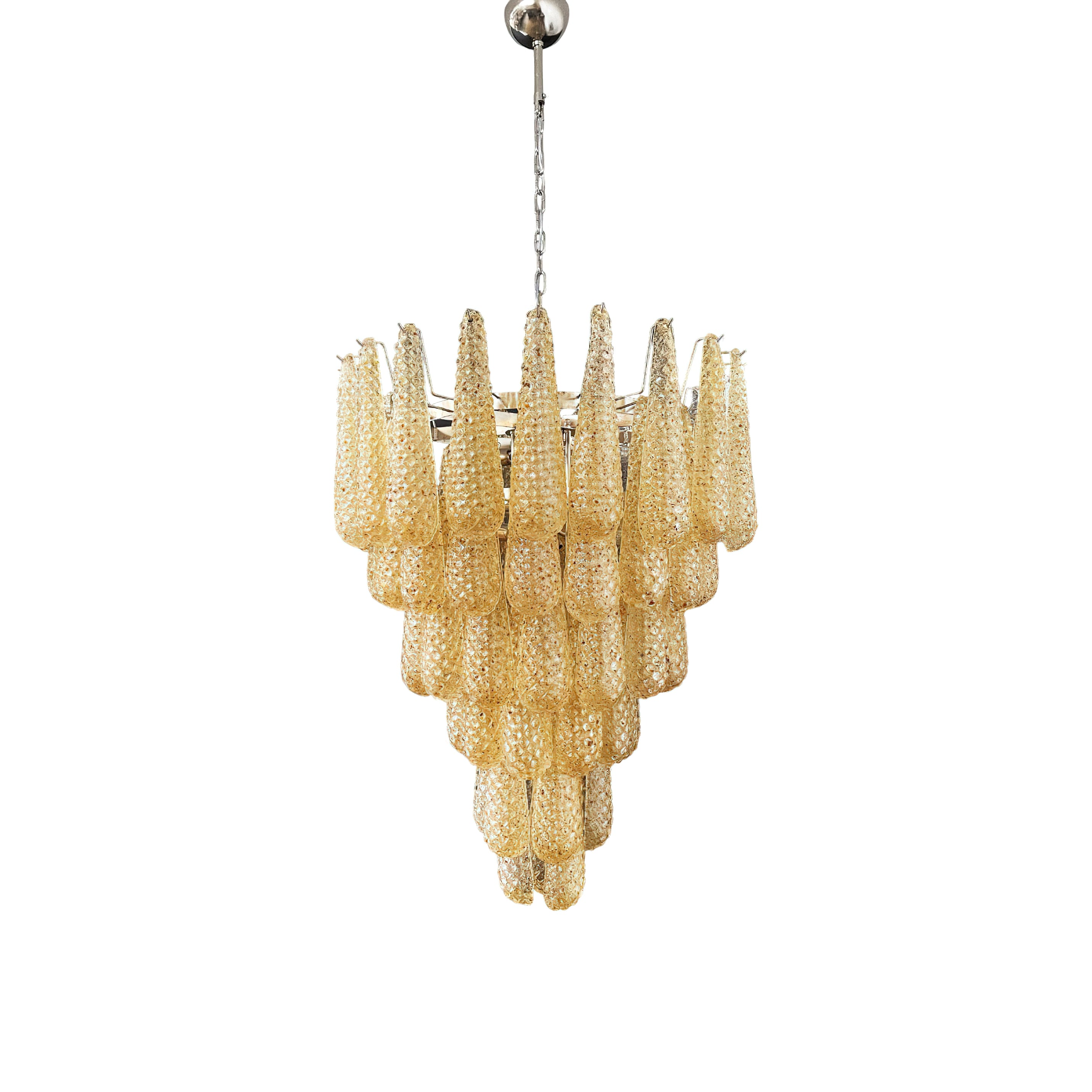 Murano Glass Water Drop Chandelier - Elegant Handcrafted Venetian Lighting for Dining Room, Bedroom & Entryway