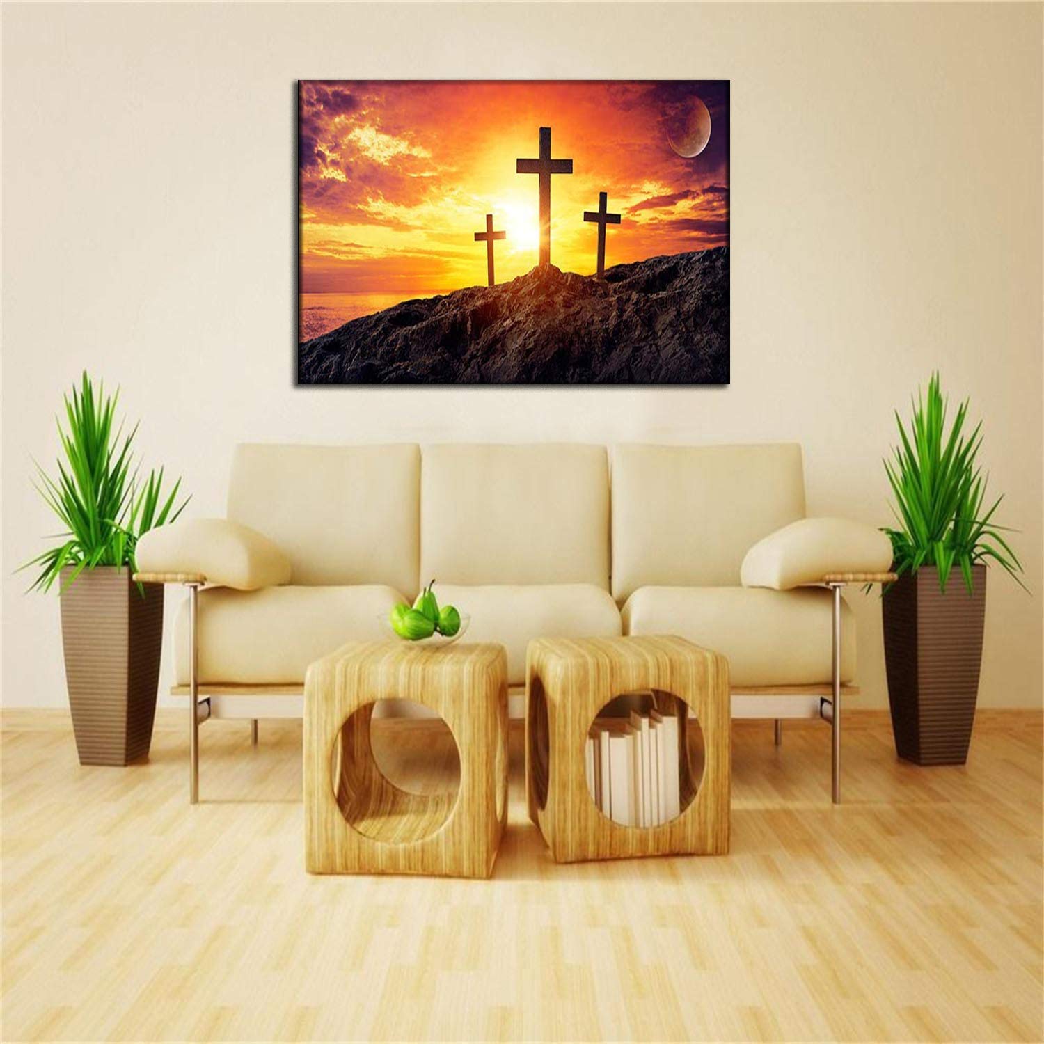 Religious Wall Art - Jesus Christ Framed Portrait for Home & Office Decor - Perfect for Bedroom, Living Room, Church - Ready to Hang Inspirational Christian Gift