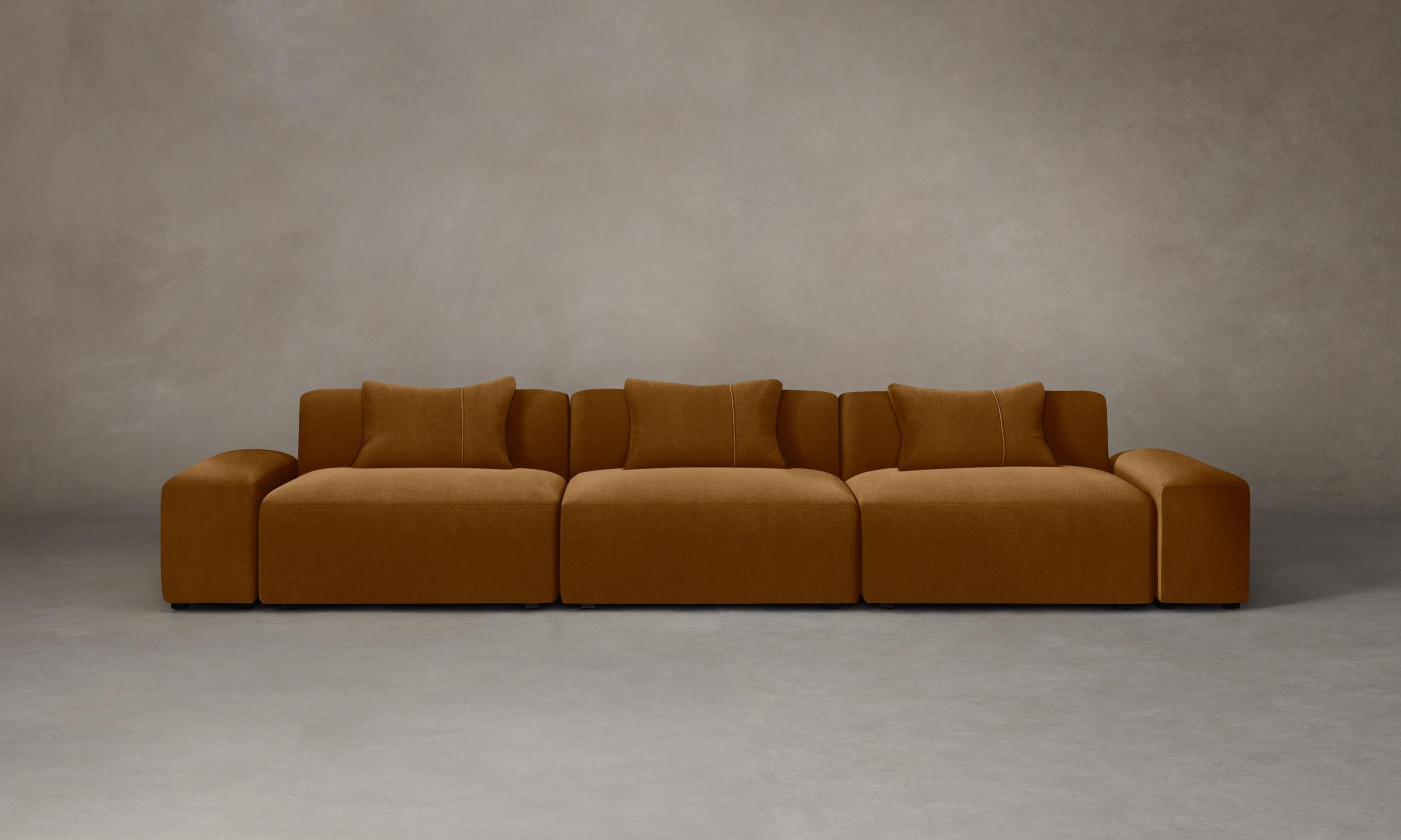 The Breuer Modular Sofa in Mohair Brown Sugar - Modern Comfort for Living Room, Lounge & Office Spaces