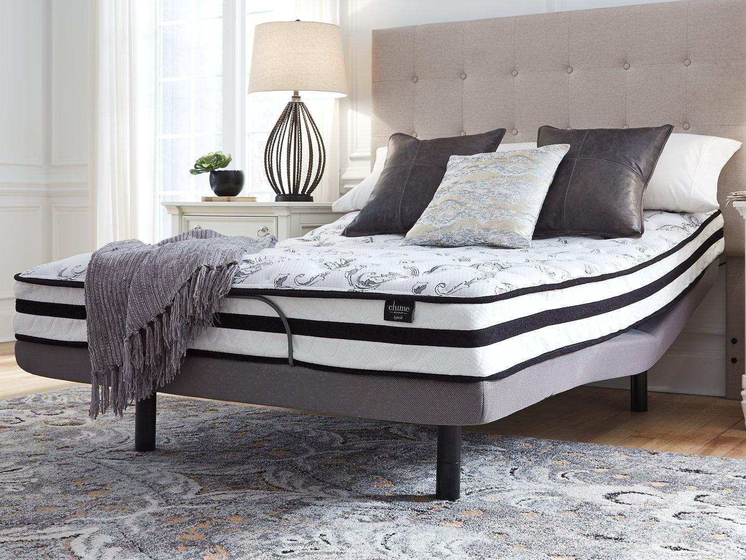 8 Inch Chime Innerspring Mattress in a Box - Medium Firm Support for Back Pain Relief, Breathable & Motion Isolating - Perfect for Guest Rooms, Dorms, and RVs
