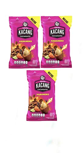 Sabritas Habanero Peanuts - Spicy Mexican Snack, 3 Bags (74g Each) - Perfect for Parties, Movie Nights & Road Trips