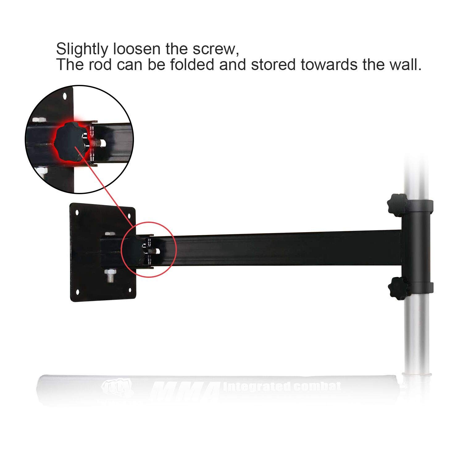 InnoLife Wall Mount MMA Boxing Speed Trainer Punching Spinning Bar - Improve Reflexes & Hand-Eye Coordination for Home Gym & Martial Arts Training