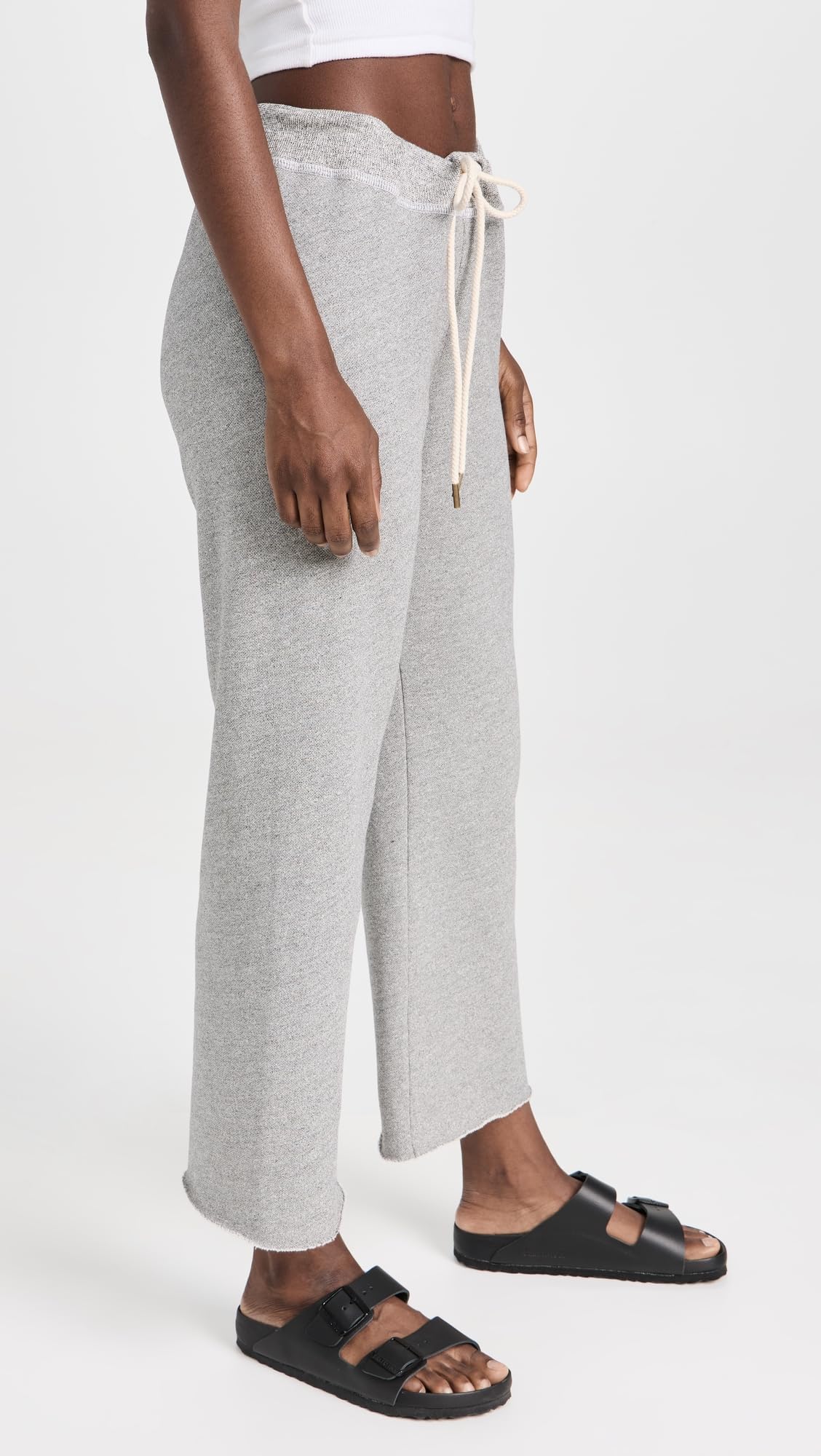 THE GREAT Women's Wide Leg Cropped Sweatpants - Comfortable Lounge Pants for Yoga, Running Errands & Casual Wear