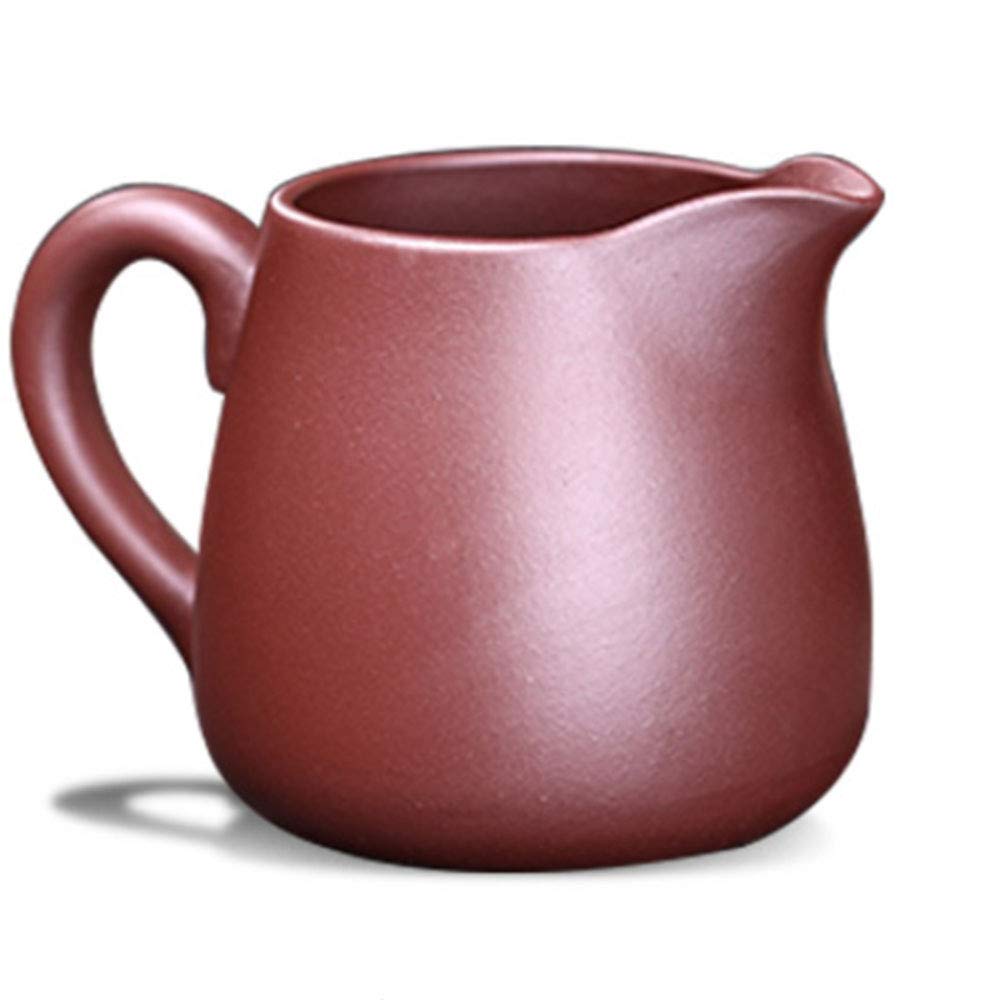 260ml Yixing Purple Clay Tea Set - Chinese Zisha Kung Fu Tea Accessory with Fair Cup & Tea Drain, Dicaoqing Ni Tea Pitcher for Brewing Oolong, Pu-erh & Green Tea - Perfect for Home, Office & Tea Ceremonies