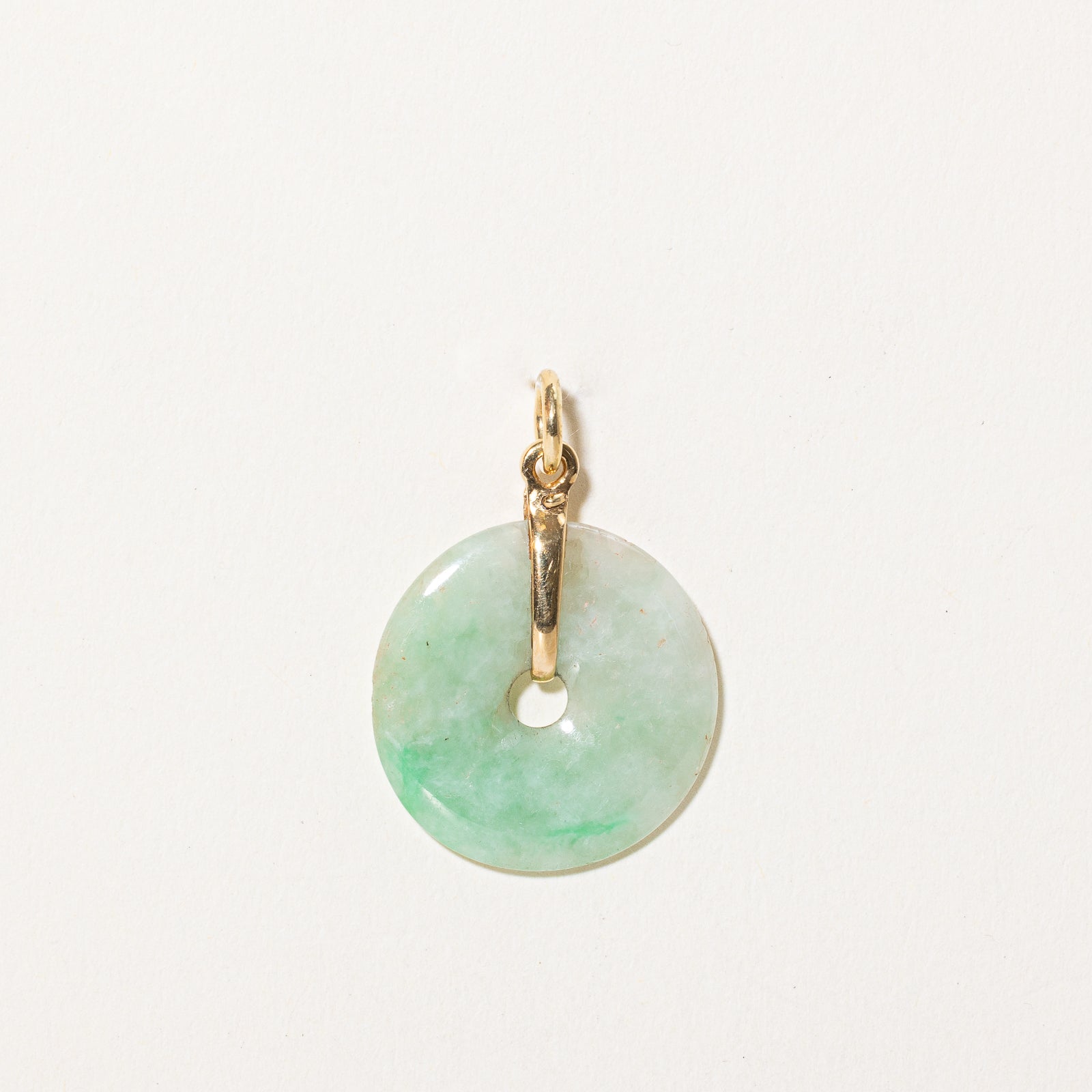 12.00ctw Donut Jadeite Pendant - Natural Green Jade Jewelry for Women, Gift for Her | Perfect for Meditation, Yoga & Spiritual Healing