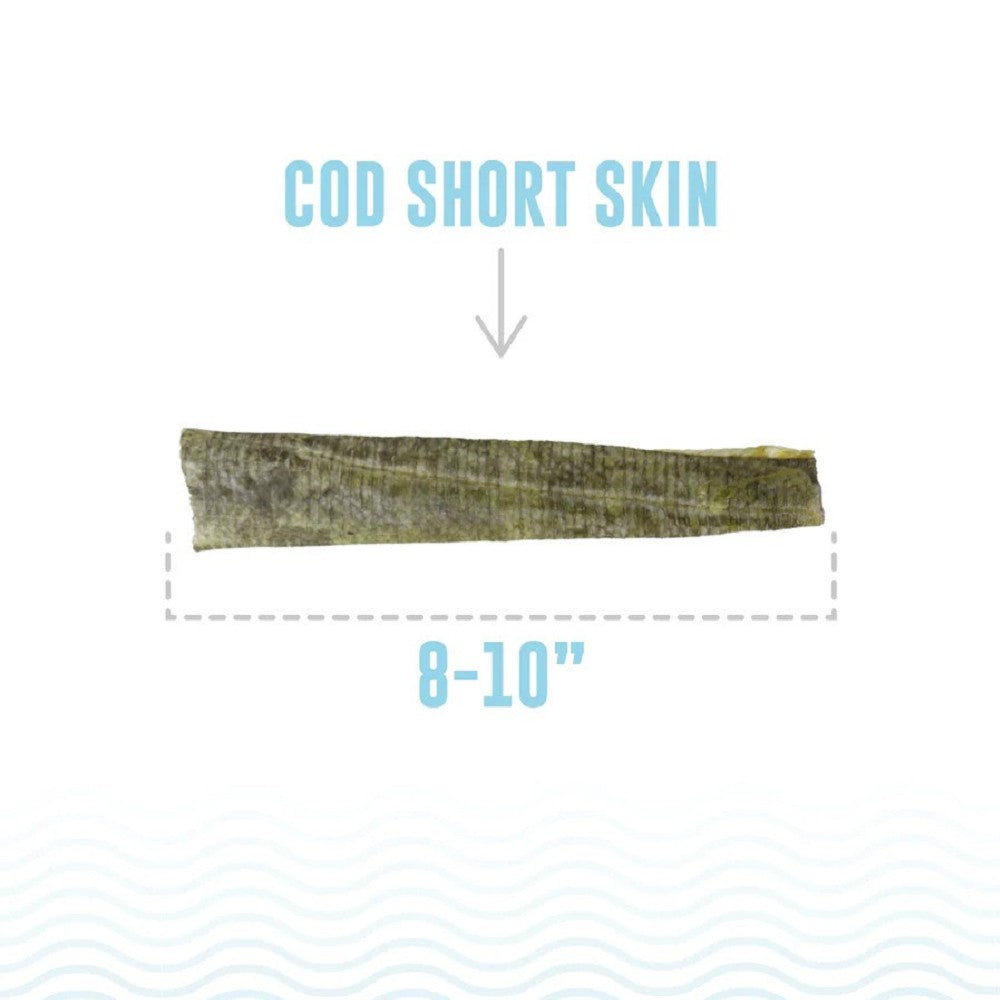 Premium Cod Fish Skins Dog Treats - All-Natural, High-Protein Chews for Dental Health & Training - Perfect for Small, Medium & Large Breeds - Great for Rewards, Chewing & Playtime