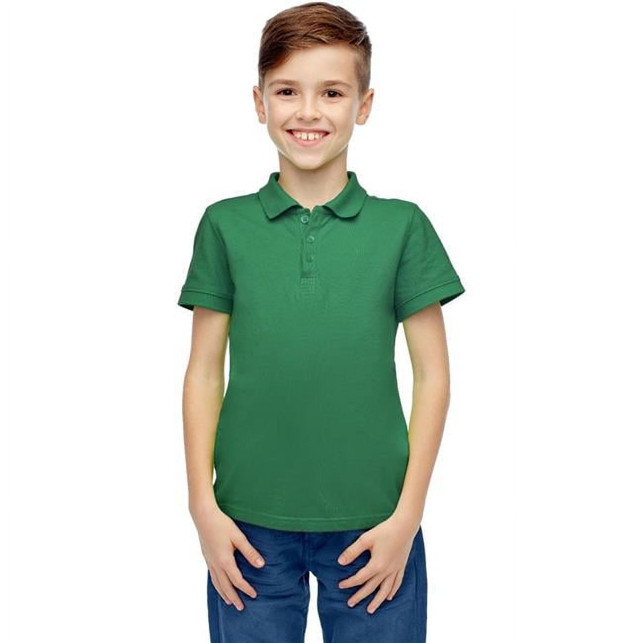 Boys' Short Sleeve Hunter Polo Shirts - Pack of 36 (Size 16-20) | Comfortable Cotton School Uniform & Casual Wear for Active Kids