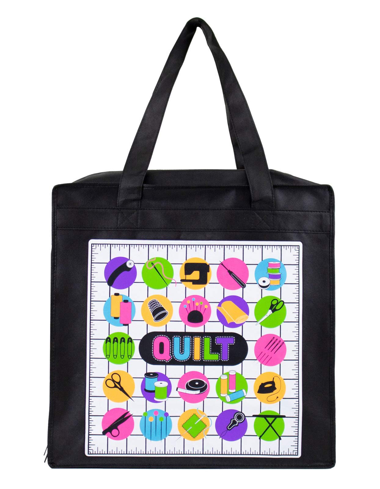 Large Quilt Storage Bag with Handles - Vacuum Seal Space Saving Organizer for Blankets, Comforters & Bedding - Perfect for Home, Travel & Seasonal Storage