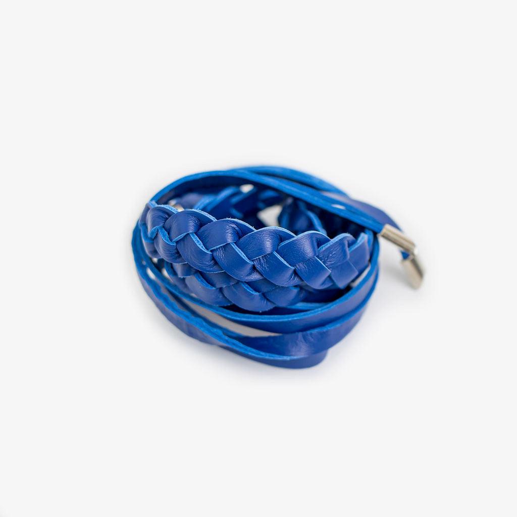 Italia Braided Long Belt - Stylish & Adjustable Leather Waist Belt for Women & Men - Perfect for Jeans, Dresses & Casual Outfits