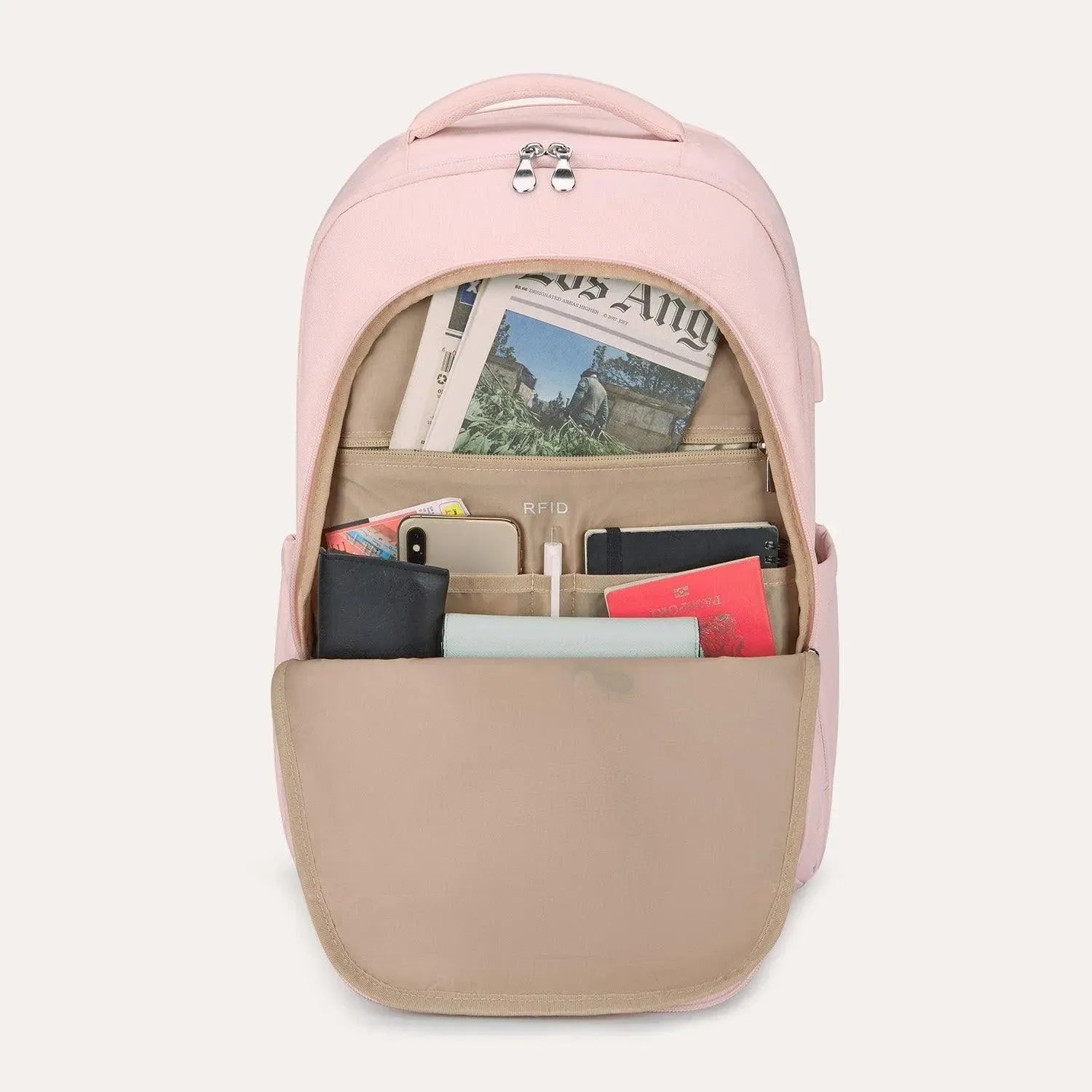 Stylish & Durable Horatio Laptop Backpack for Women - 15.6 Inch Waterproof College School Travel Bag - Perfect for Work, Commuting & Business Trips
