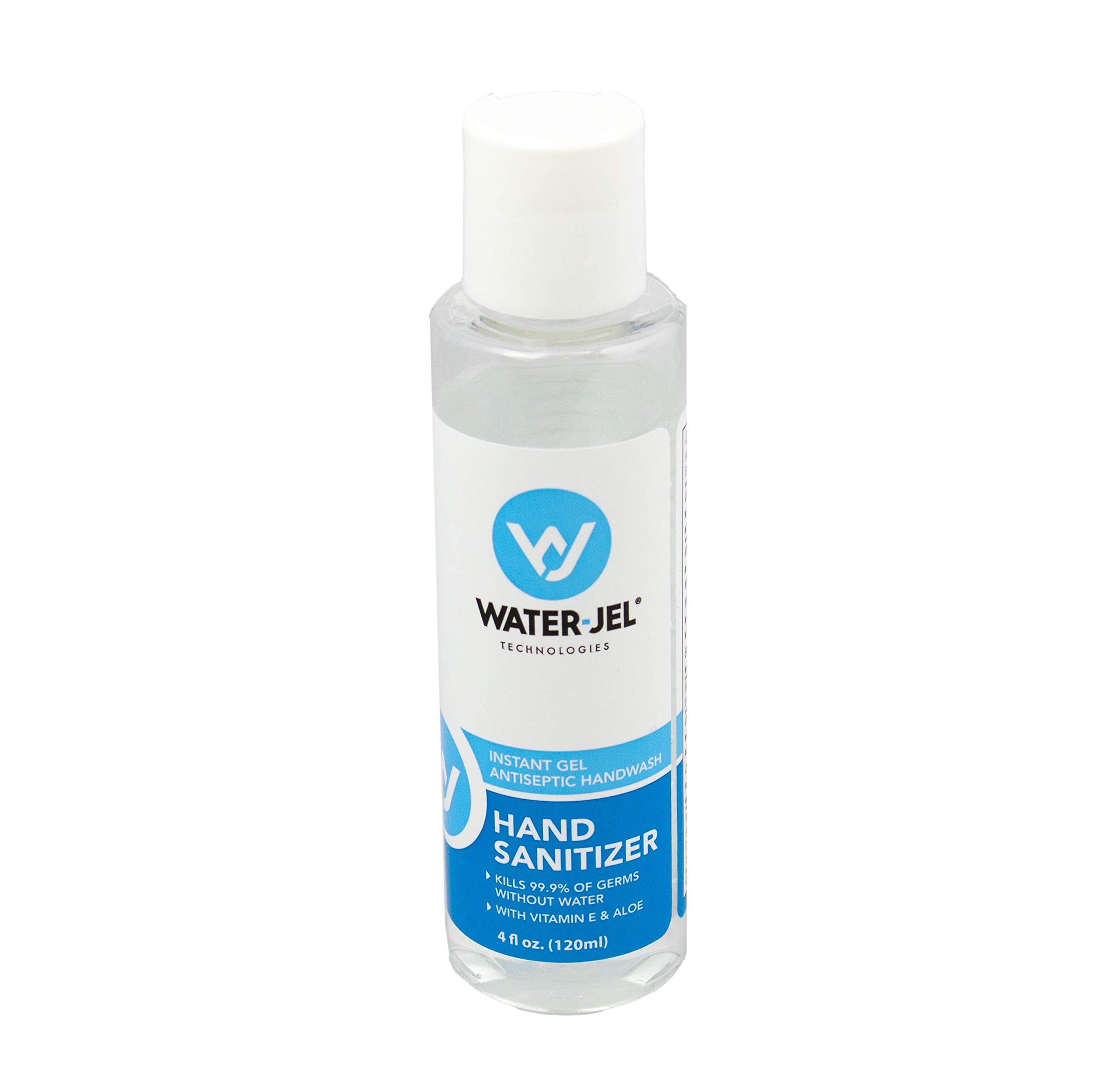 4oz Hand Sanitizer with Squeeze Top Bottle - Travel Size Alcohol Based Sanitizing Gel for Home, Office & On-the-Go Use