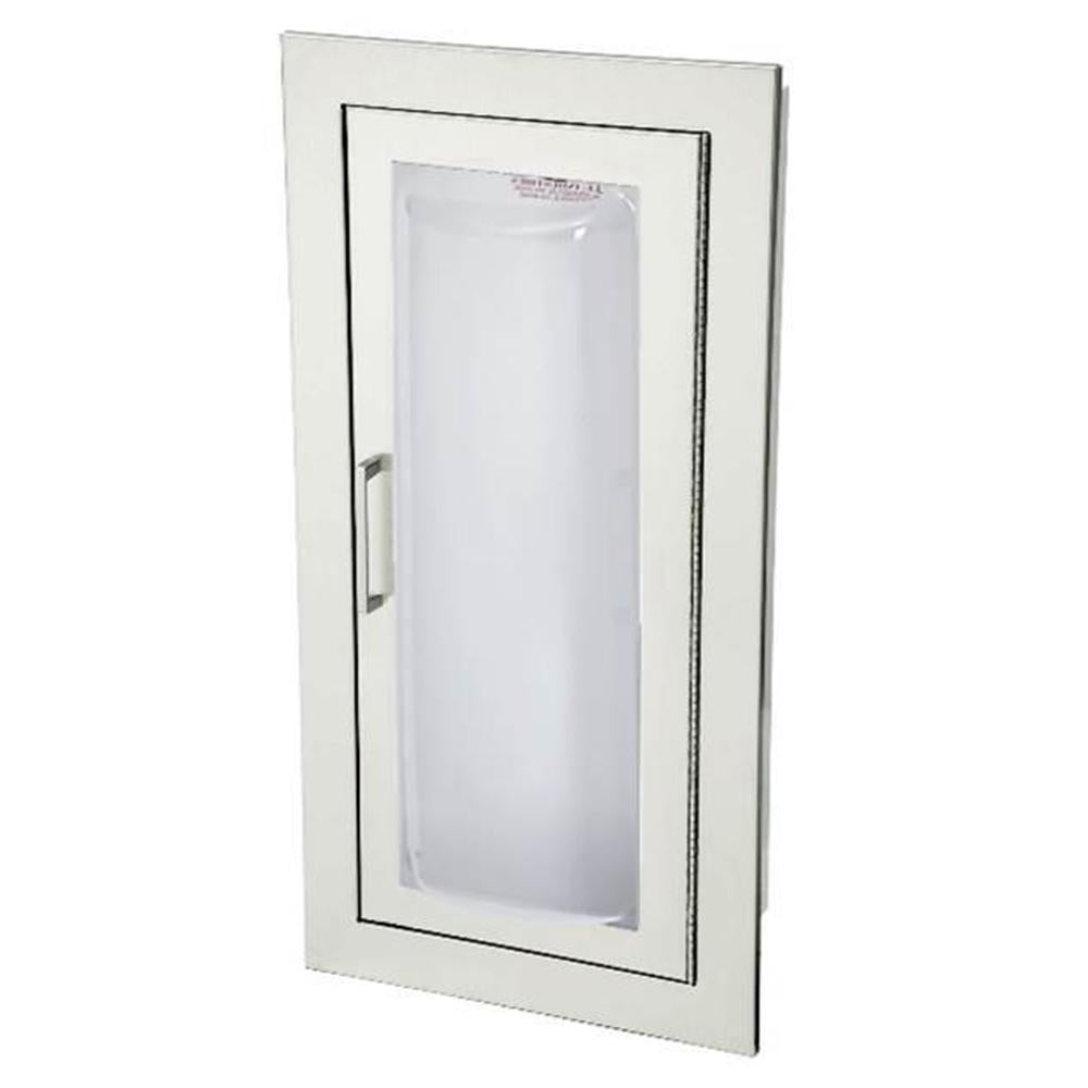 JL Industries 1525F25FX2 Clear VU Fire Extinguisher Cabinet - Transparent Acrylic Full Glazing with Pull Handle, Fire Rated - Ideal for Offices, Schools & Commercial Buildings
