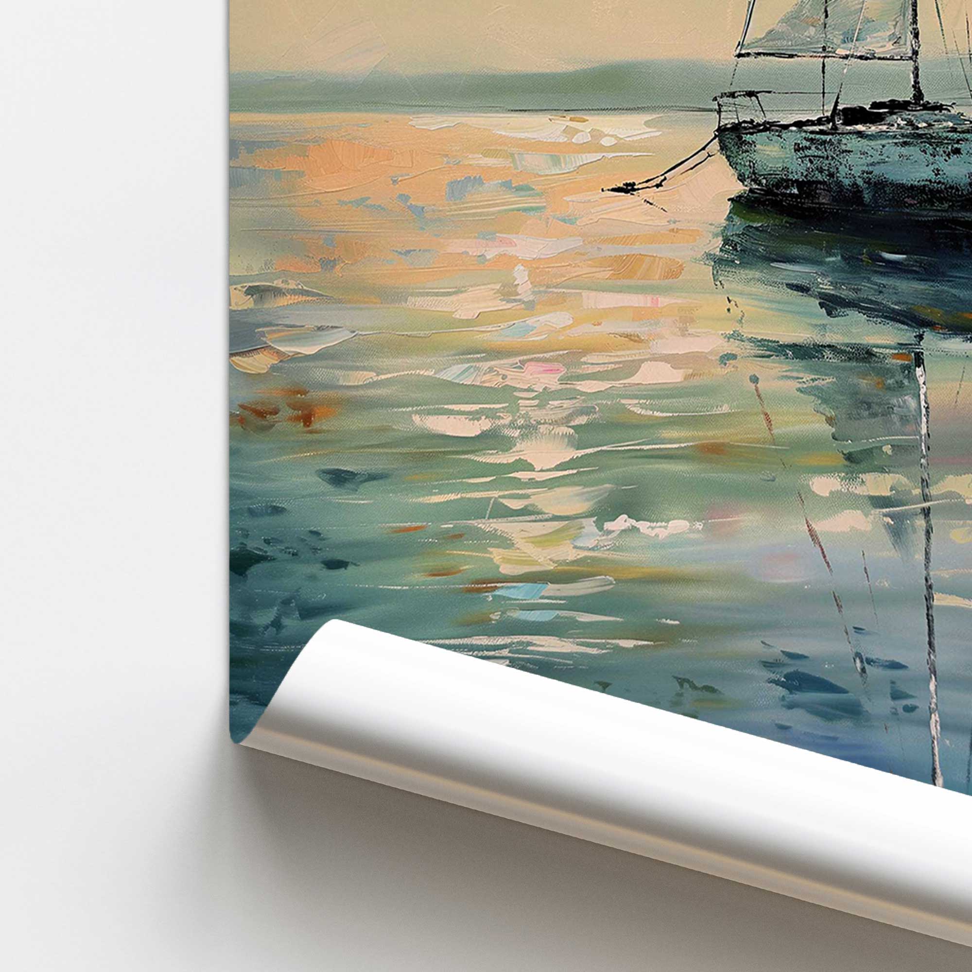 Harbor Glow v1 Premium Wall Art Print - Coastal Decor for Living Room, Bedroom & Office - Perfect for Home, Beach House or Gift