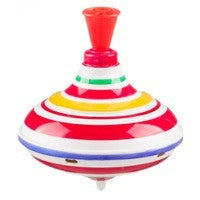 Vintage Wooden Spinning Top Toy - Classic Handmade Spinning Top for Kids & Adults - Perfect for Stress Relief, Office Desk Decor, and Family Fun Games