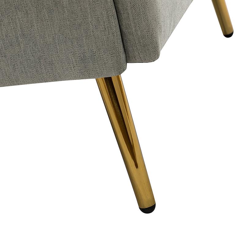 Laertiades Modern Upholstered Accent Armchair with Removable Cushion, Sturdy Metal Legs & High-Density Foam - Perfect for Living Room, Bedroom, or Office Decor