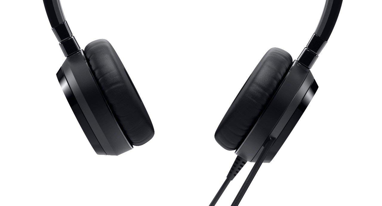 Refurbished Dell 74J6M Pro Stereo USB Headset UC350 - Noise Cancelling Computer Headphones with Mic for Office, Call Center & Remote Work (Black)