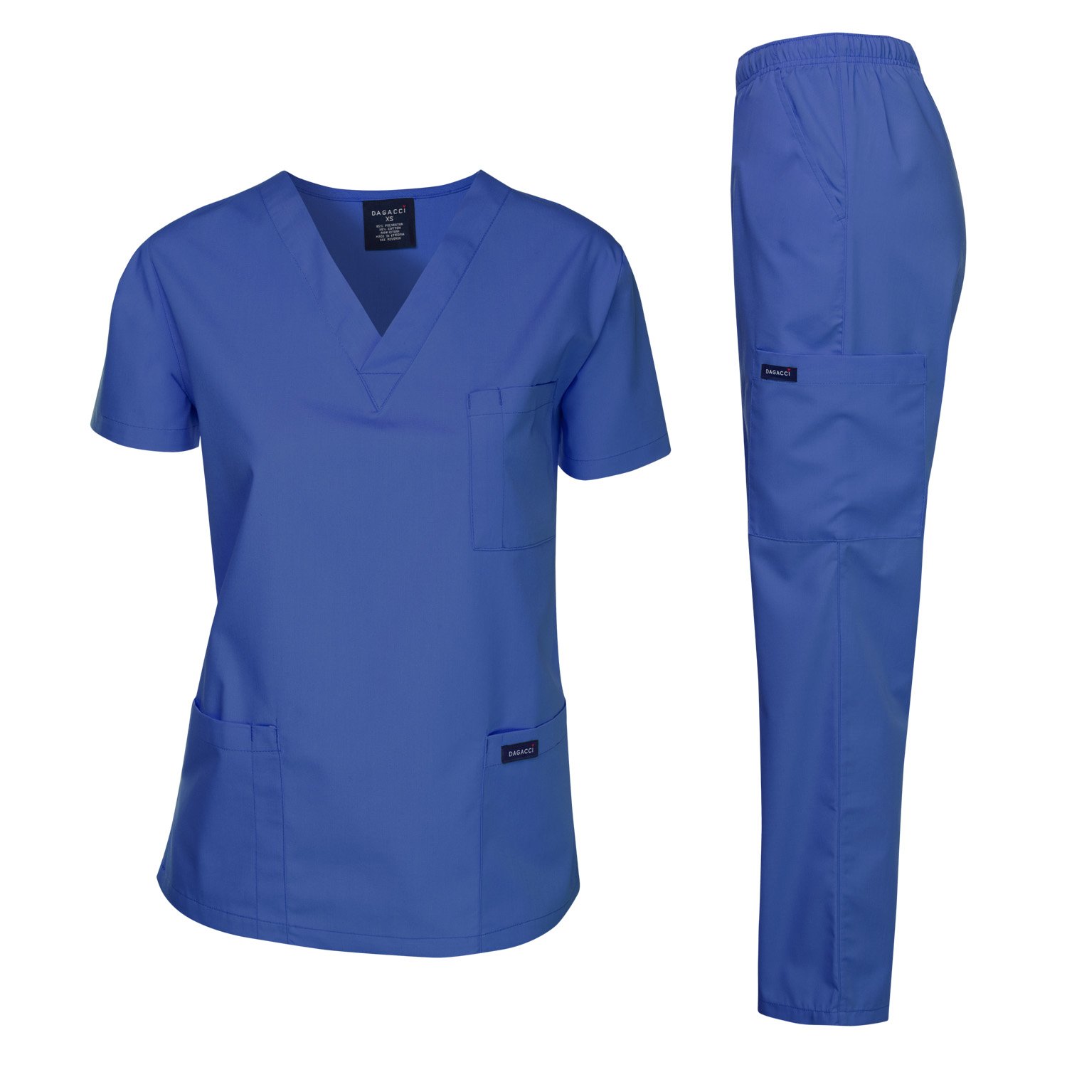 Dagacci Medical Scrubs Set for Women & Men - Comfortable Scrubs Top & Pants for Healthcare Professionals | Perfect for Nurses, Doctors & Hospital Work