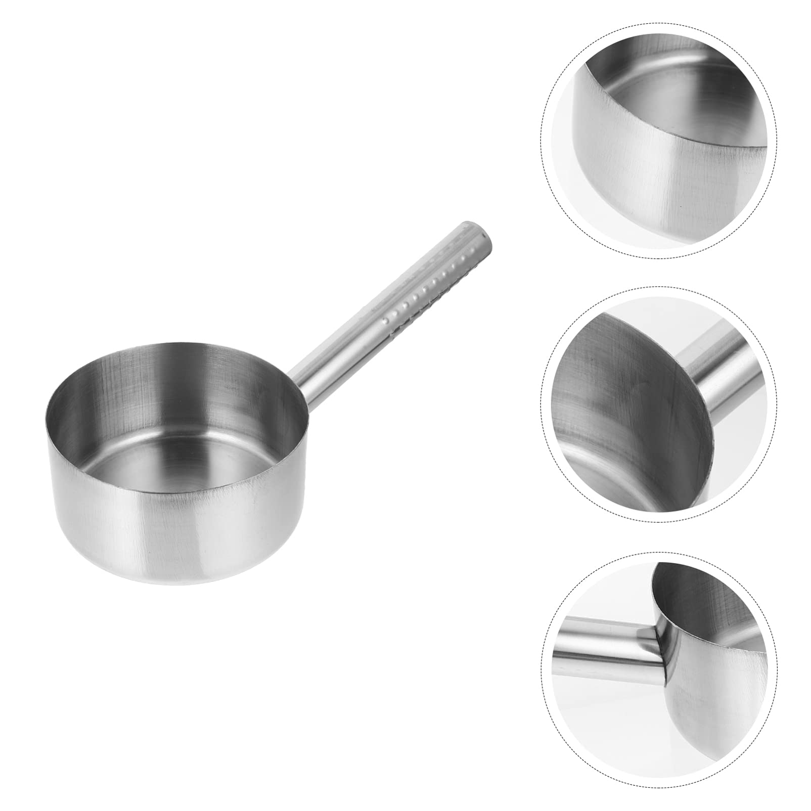 Stainless Steel Long Handle Water Ladle - Kitchen & Bathroom Scoop for Washing Hair, Cooking & Serving - Durable Dipper Spoon for Home & Commercial Use