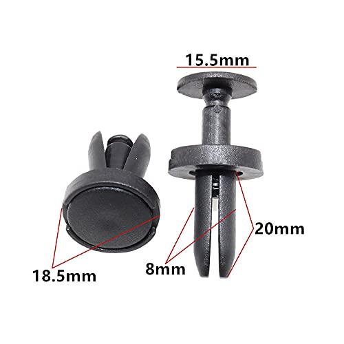 20-Pack Rear Bumper & Fender Push-Type Retainer Clips for Jeep Wrangler, Cherokee, Grand Cherokee - Perfect for Off-Roading, Auto Repair & DIY Replacement
