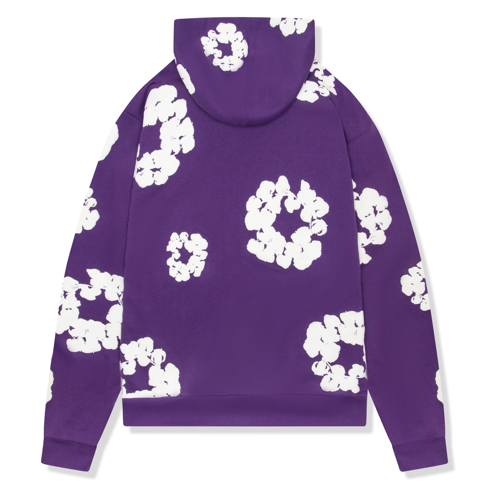 Denim Tears Cotton Wreath Purple Hoodie for Men - Vintage Streetwear Pullover Sweatshirt | Perfect for Urban Fashion & Casual Outfits