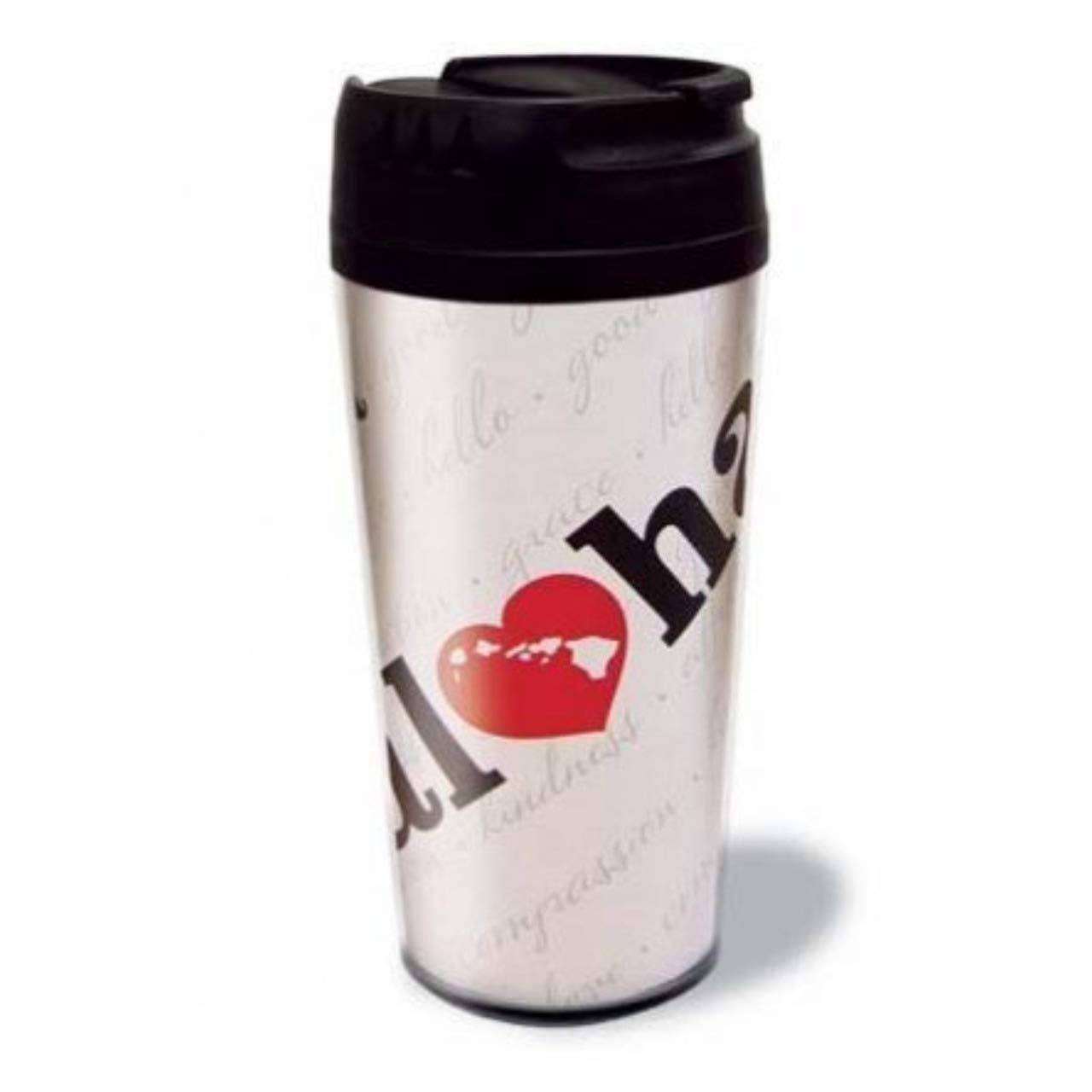 Heart of Hawaii Insulated Coffee Tumbler - 16oz Stainless Steel Travel Mug with Lid, Leak-Proof & Heat Retention - Perfect for Commuting, Camping & Office Use