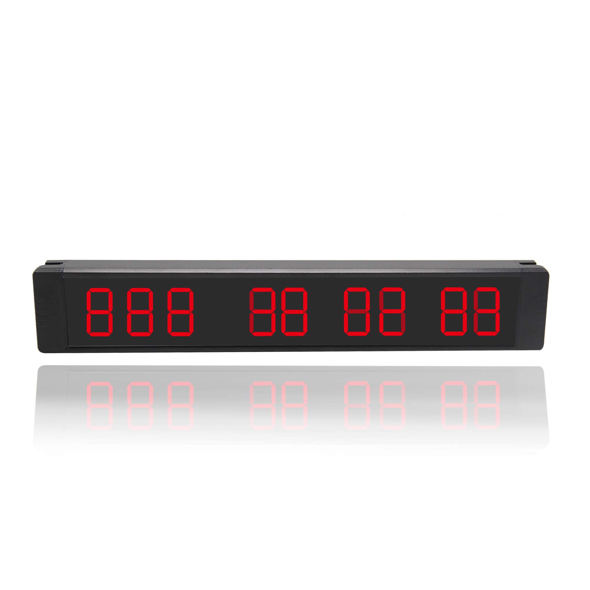 1 Inch Indoor Red LED Countdown Timer - Digital Clock with Days, Hours, Minutes & Seconds Display - Perfect for Events, Exams, Cooking, Workouts and Classroom Activities