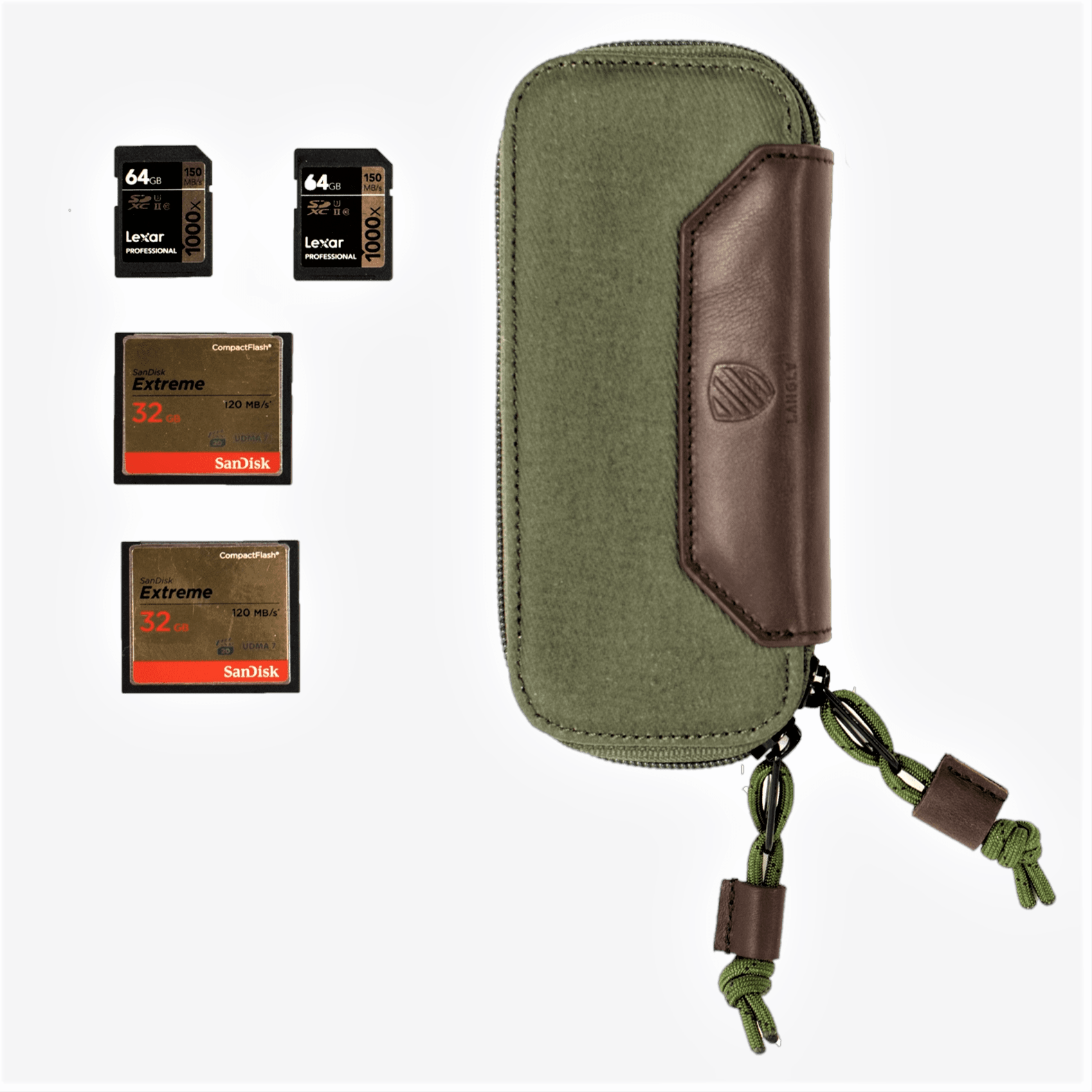Langly Memory Card Case - Waterproof & Shockproof SD Card Holder for Cameras, DSLR, GoPro - Compact Travel Storage Organizer for Photographers & Videographers (Perfect for Outdoor Adventures & Travel)