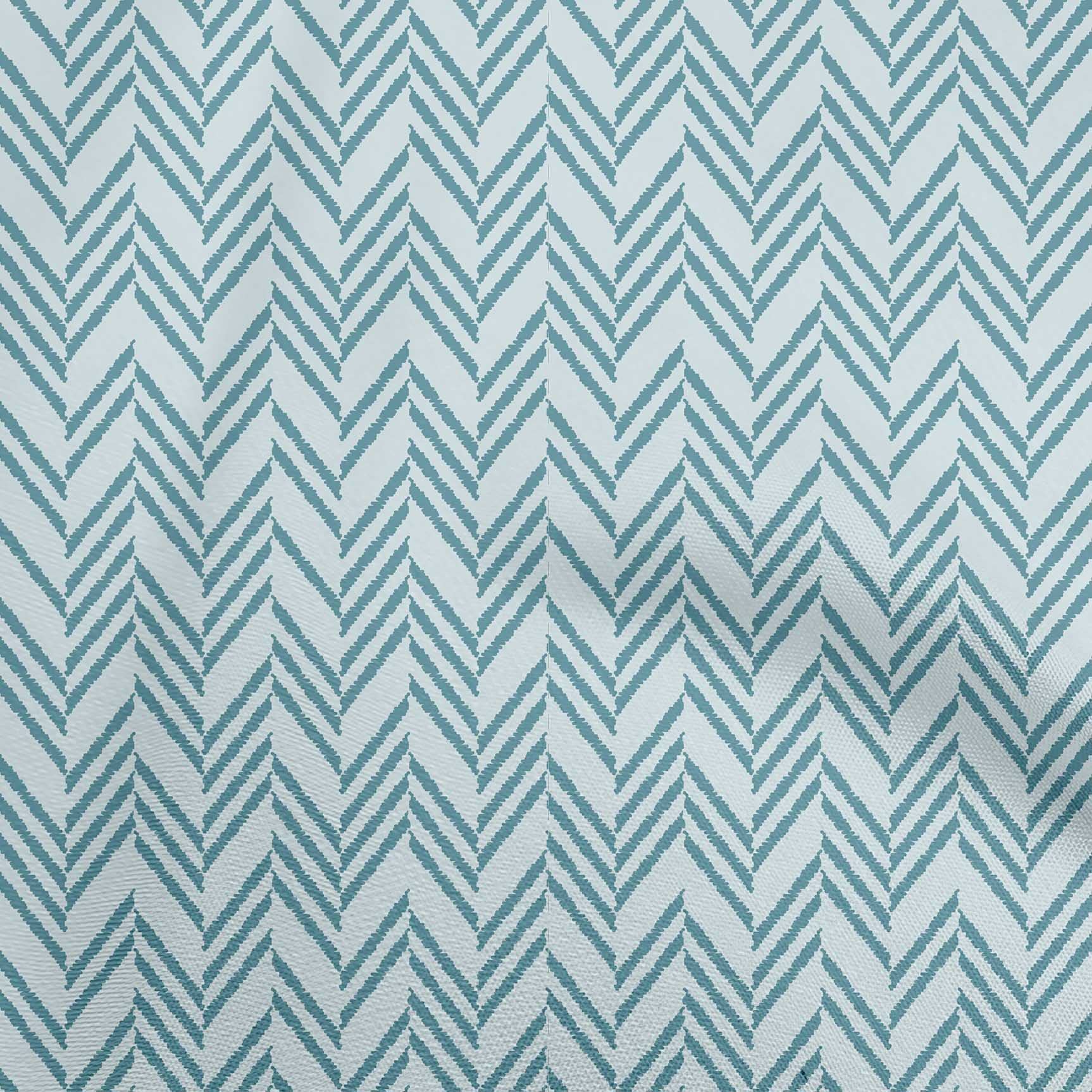 Premium Cotton Silk Teal Blue Geometric Print Fabric by The Yard - 42 Inch Wide for DIY Clothing, Quilting & Home Decor Sewing Supplies | Perfect for Dresses, Curtains & Craft Projects