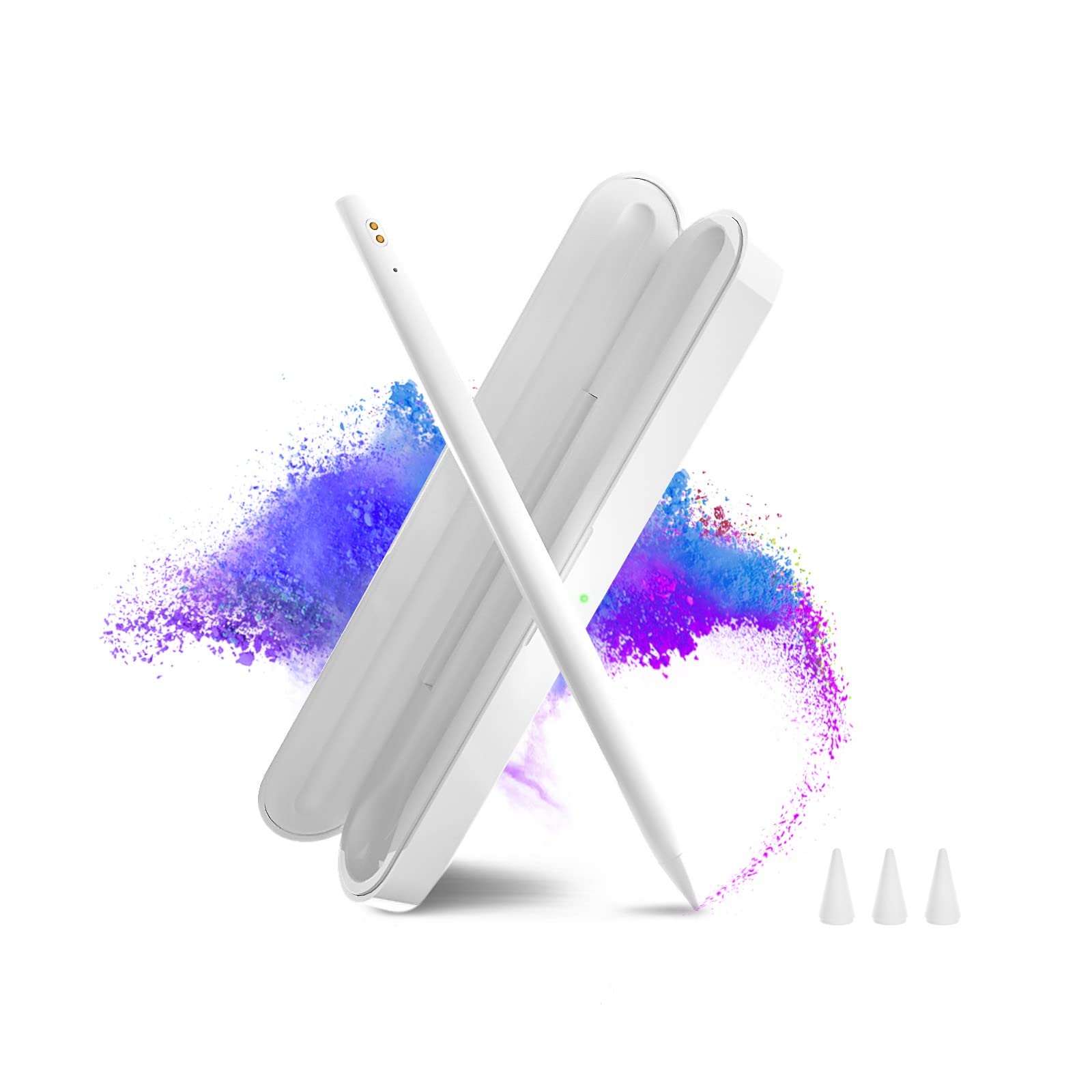 Premium Stylus Pen for iPad with Charging Case - Palm Rejection & Fast Charging - Compatible with iPad Pro 11/12.9
