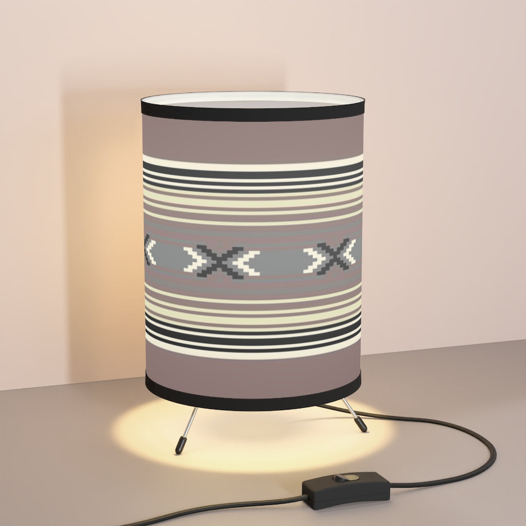 Pueblo Valley Tripod Table Lamp with High Resolution Printed Shade - US/CA Plug - Perfect for Bedroom, Living Room & Office Lighting