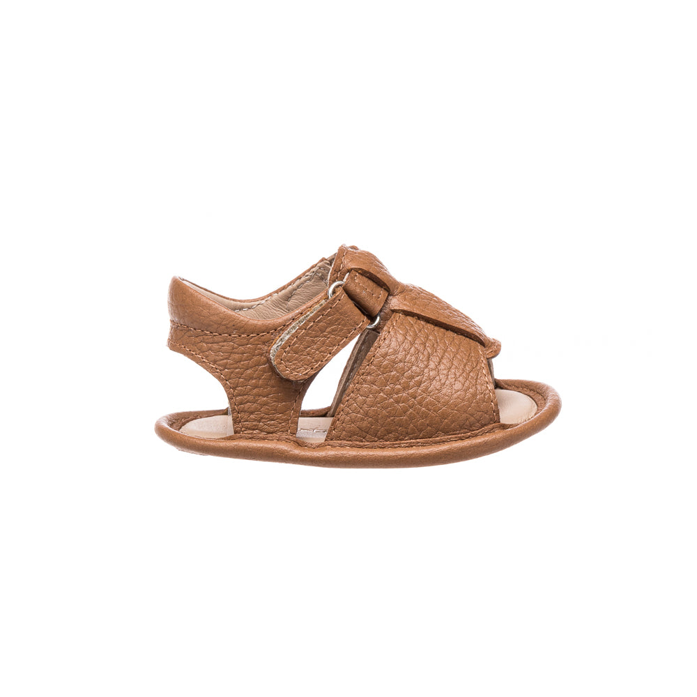 Baby Boy Sandals Caramel Brown - Soft Sole Comfortable Toddler Shoes for Summer Play & Outdoor Adventures