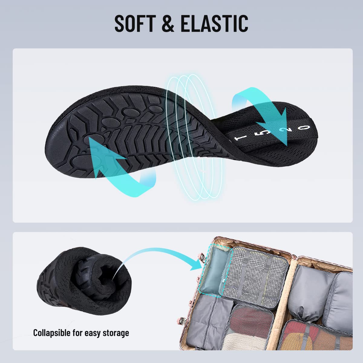 Men's & Women's Quick-Dry Water Shoes - Barefoot Beach Pool Shoes for Surfing, Swimming, Yoga & Water Sports | Lightweight Aqua Socks for Beach Vacation, Pool Party & Water Activities