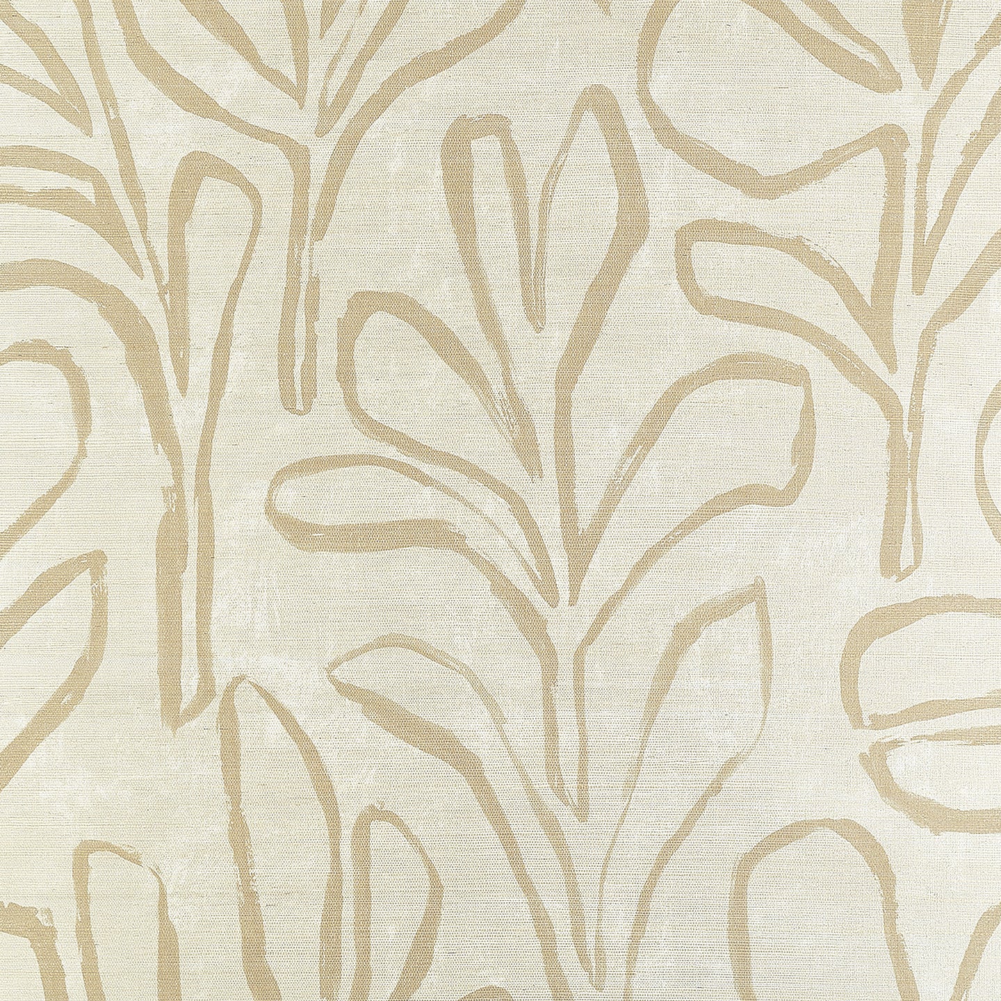 10304 | Sprig Silhouette Neutral Bloom Wallpaper by Phillip Jeffries - Premium Peel & Stick Wallpaper for Living Room, Bedroom, or Home Office Decor