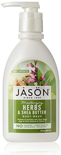 JĀSÖN Natural Body Wash & Shower Gel - Hydrating & Moisturizing with Herbal Extracts, 30 Oz - Gentle Daily Cleanser for Dry & Sensitive Skin - Perfect for Relaxing Baths & Refreshing Morning Showers