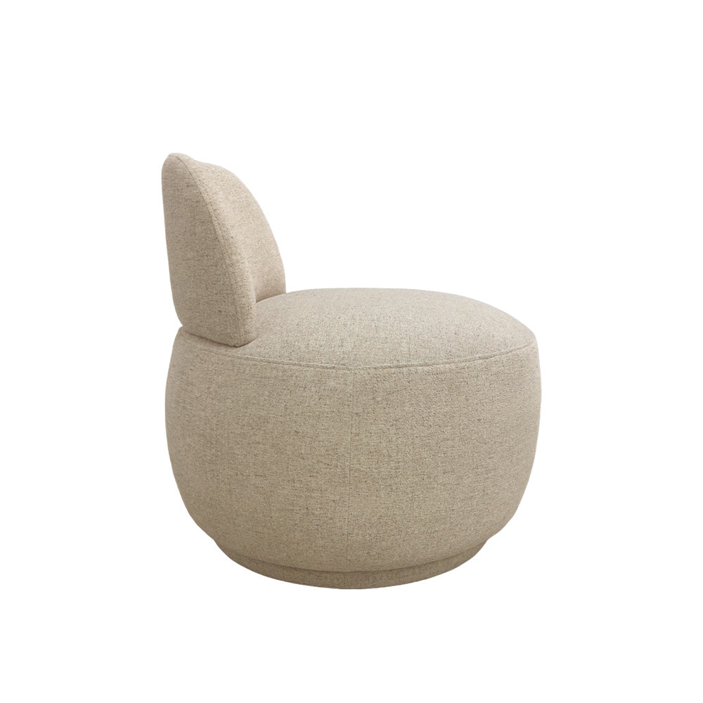 Milan Armchair - Modern Accent Chair for Living Room, Bedroom & Office - Comfortable Upholstered Lounge Chair with Wooden Legs